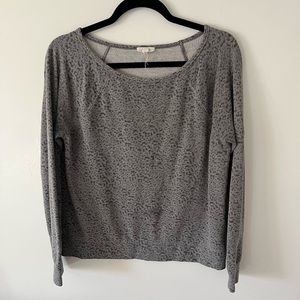 Joie sweater soft by joie leopard grey small